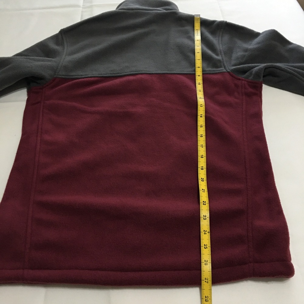Columbia Steens Mountain Full Zip 2.0 Jacket Mens Small Maroon Gray NWT $65.00 - Picture 8 of 8